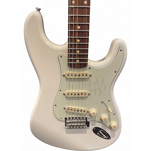 Used K-line Springfeild White Solid Body Electric Guitar