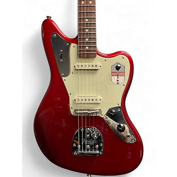 Used Fender American Professional Jaguar Candy Apple Red Solid Body Electric Guitar