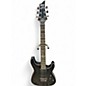 Used Schecter Guitar Research Damien Elite 6 Floyd Rose Quilted grey Solid Body Electric Guitar thumbnail