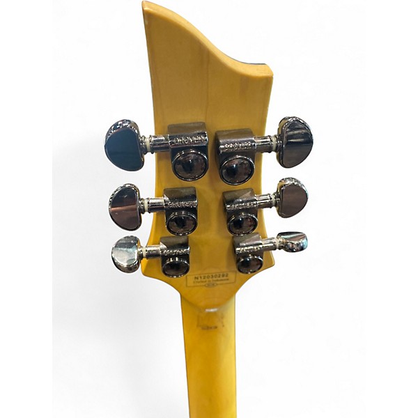 Used Schecter Guitar Research Damien Elite 6 Floyd Rose Quilted grey Solid Body Electric Guitar