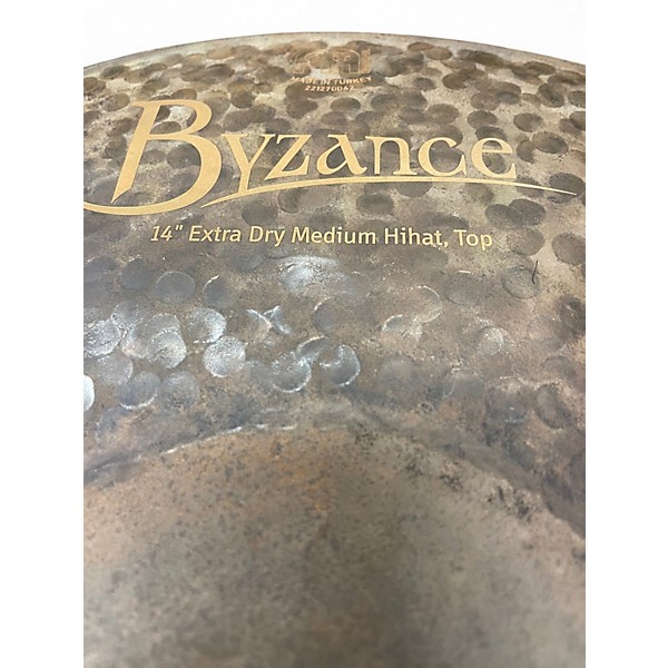 Used MEINL 14in Byzance EX Dry Medium Hi Hat Pair Cymbal