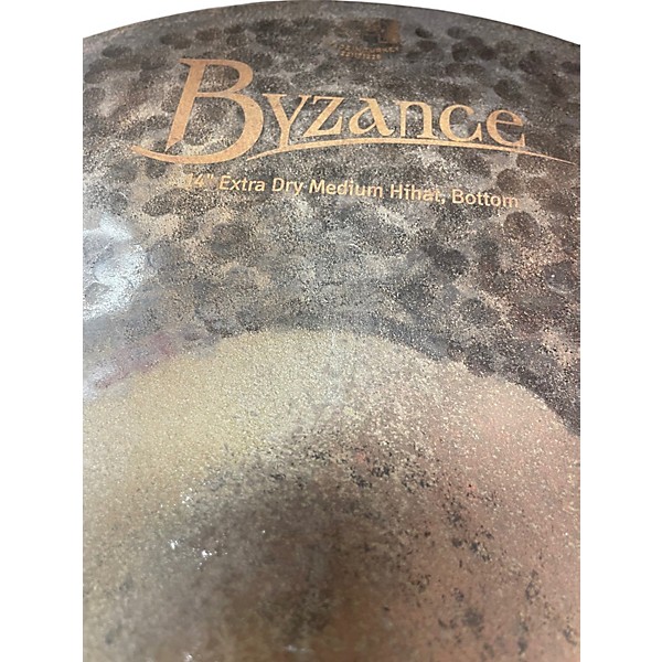 Used MEINL 14in Byzance EX Dry Medium Hi Hat Pair Cymbal