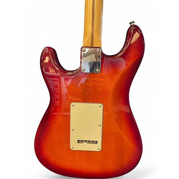 Used Fender Standard Stratocaster Cherry Sunburst Solid Body Electric Guitar