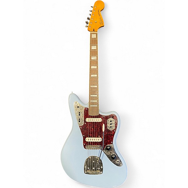 Used Squier CLASSIC VIBE 70S JAGUAR Daphne Blue Solid Body Electric Guitar