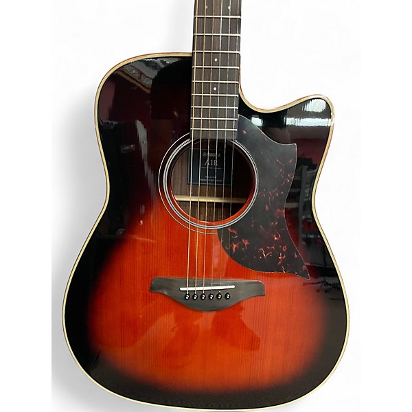 Used Yamaha A1R RED BURST Acoustic Electric Guitar