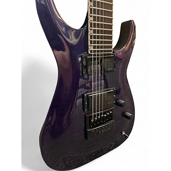 Used ESP LTD SH7ET Trans Purple Solid Body Electric Guitar