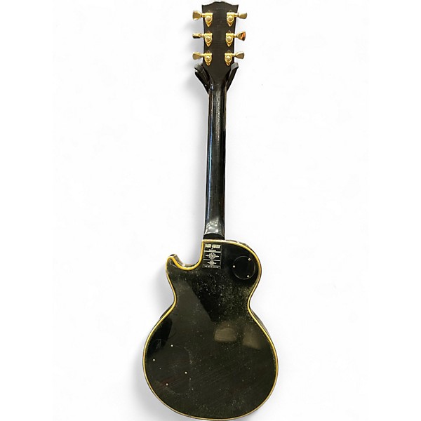Vintage 1969 Gibson Les Paul Custom Black Solid Body Electric Guitar