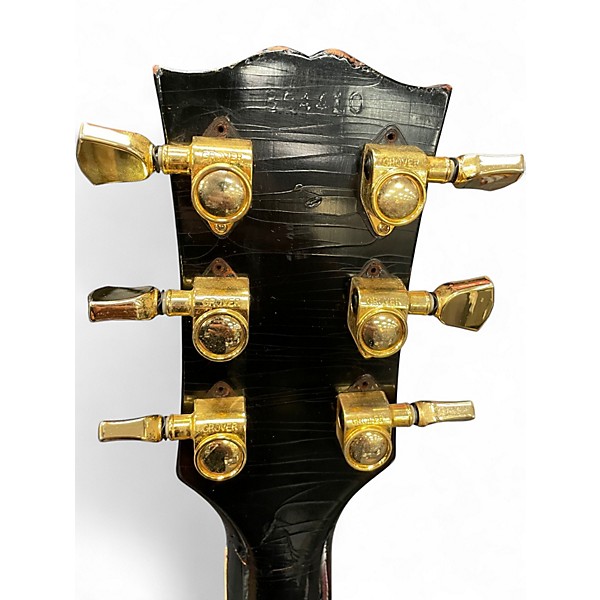 Vintage 1969 Gibson Les Paul Custom Black Solid Body Electric Guitar