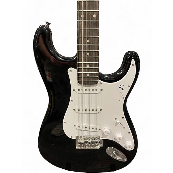 Used Austin STRATOCASTER BLACK Solid Body Electric Guitar