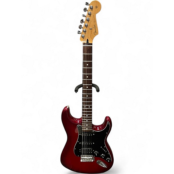 Used Fender FSR Standard Stratocaster HSS Candy Red Burst Solid Body Electric Guitar
