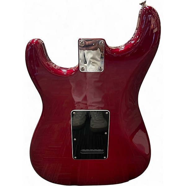 Used Fender FSR Standard Stratocaster HSS Candy Red Burst Solid Body Electric Guitar