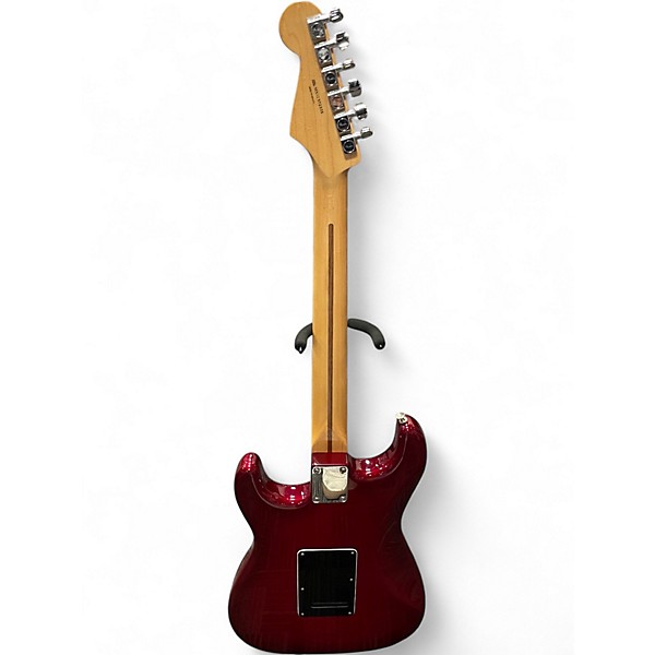 Used Fender FSR Standard Stratocaster HSS Candy Red Burst Solid Body Electric Guitar