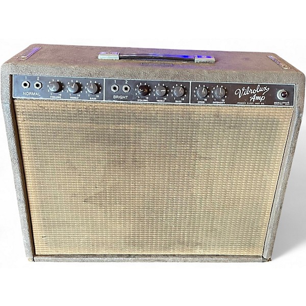 Vintage 1960s Fender Vibrolux 30W 1x12 Tube Guitar Combo Amp