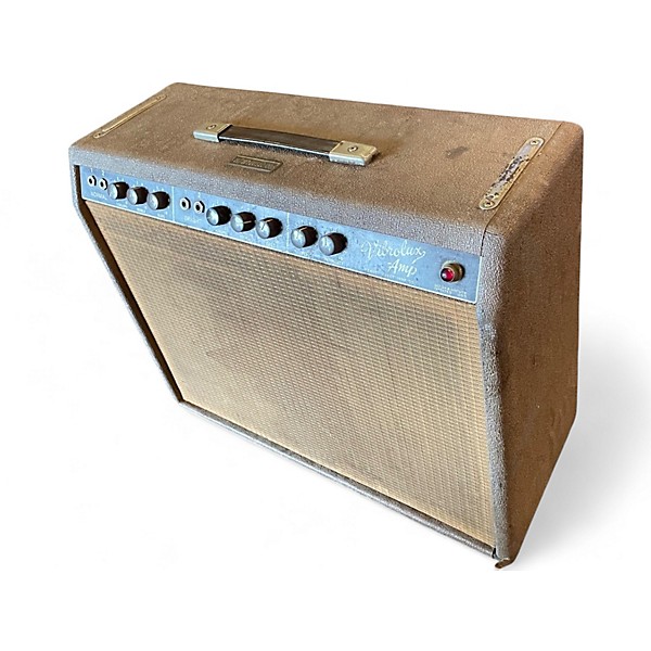 Vintage 1960s Fender Vibrolux 30W 1x12 Tube Guitar Combo Amp