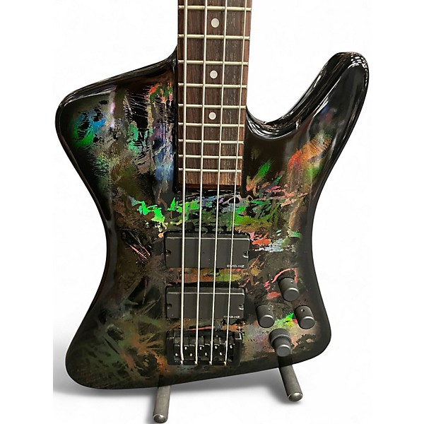 Used Spector REX4 Pro Rex Brown Signature Black Holoflash Electric Bass Guitar