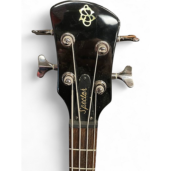 Used Spector REX4 Pro Rex Brown Signature Black Holoflash Electric Bass Guitar