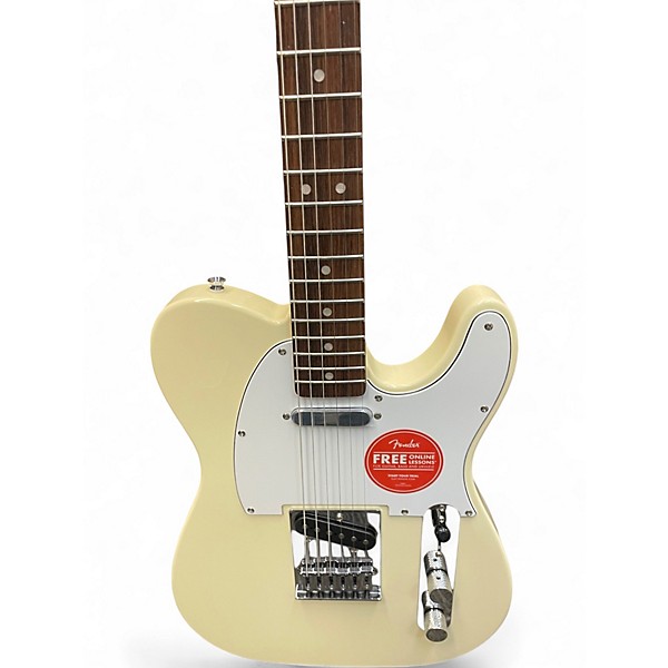 Used Squier Telecaster Olympic White Solid Body Electric Guitar