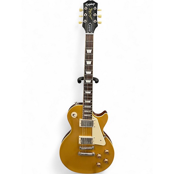 Used Epiphone Les Paul Standard Gold Top Solid Body Electric Guitar