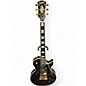Vintage 2020 Epiphone Les Paul Custom Black and Yellow Solid Body Electric Guitar thumbnail