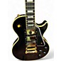 Vintage 2020 Epiphone Les Paul Custom Black and Yellow Solid Body Electric Guitar