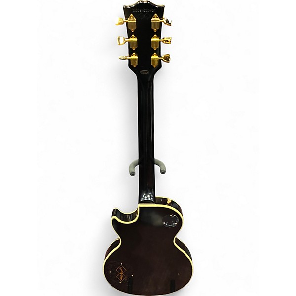 Vintage 2020 Epiphone Les Paul Custom Black and Yellow Solid Body Electric Guitar
