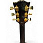 Vintage 2020 Epiphone Les Paul Custom Black and Yellow Solid Body Electric Guitar