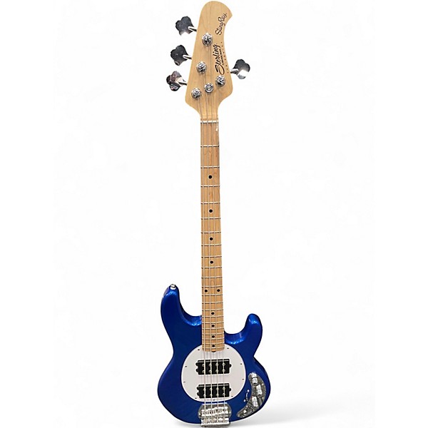 Used Sterling by Music Man SUB STINGRAY Metallic Blue Electric Bass Guitar