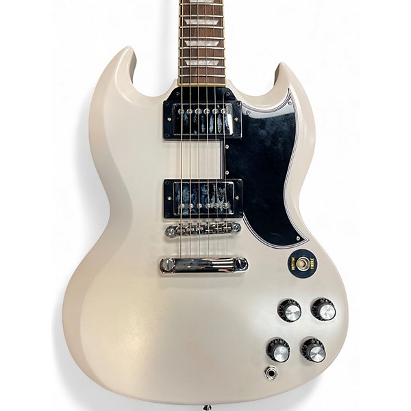 Used Epiphone INSPIRED BY GIBSON SG LES PAUL White Solid Body Electric Guitar