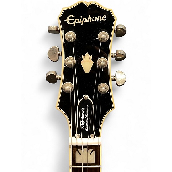 Used Epiphone Nighthawk Custom Reissue 2 Color Sunburst Solid Body Electric Guitar