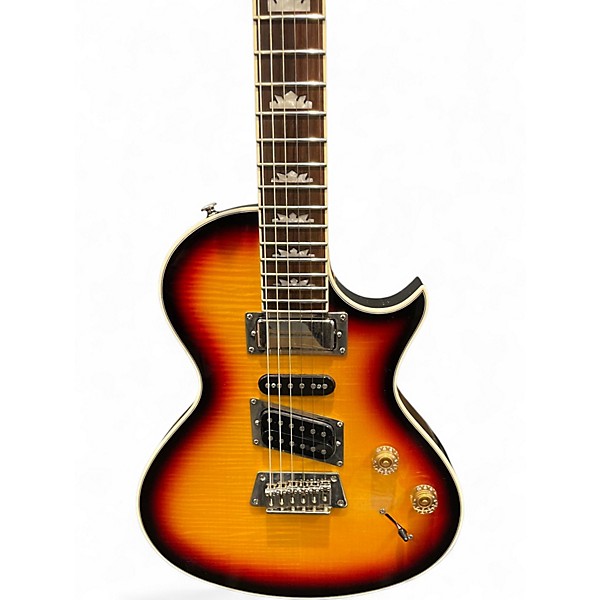 Used Epiphone Nighthawk Custom Reissue 2 Color Sunburst Solid Body Electric Guitar