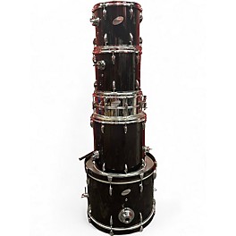 Used Ludwig 5 Piece Accent Black Drum Kit