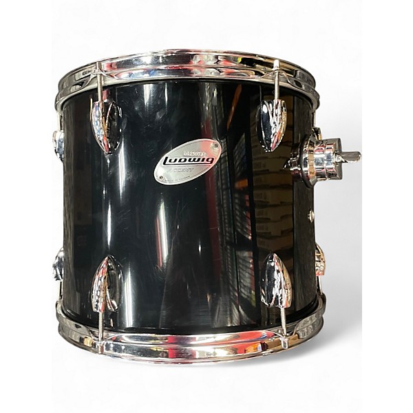 Used Ludwig 5 Piece Accent Black Drum Kit