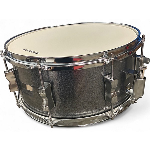 Used Ludwig 14in Backbeat Snare Silver Sparkle Drum