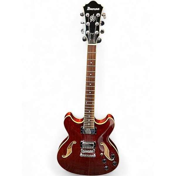Used Ibanez AS73 Artcore Trans Red Hollow Body Electric Guitar
