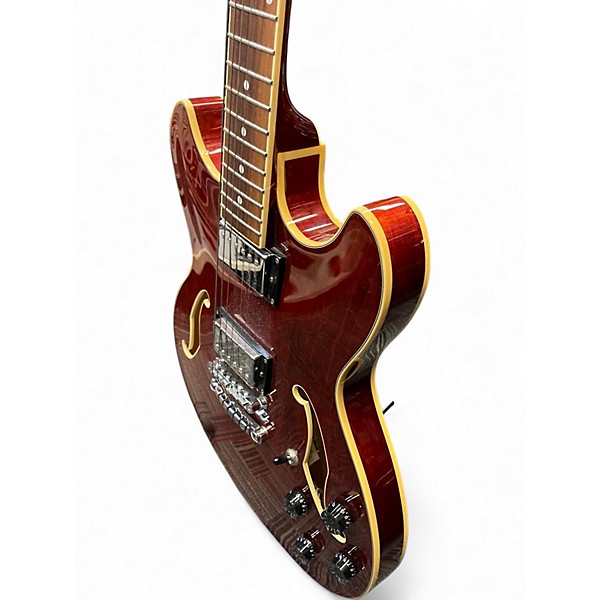 Used Ibanez AS73 Artcore Trans Red Hollow Body Electric Guitar