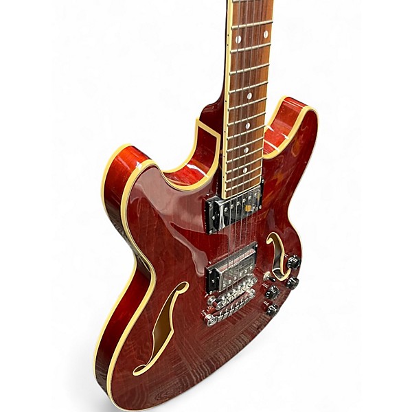 Used Ibanez AS73 Artcore Trans Red Hollow Body Electric Guitar