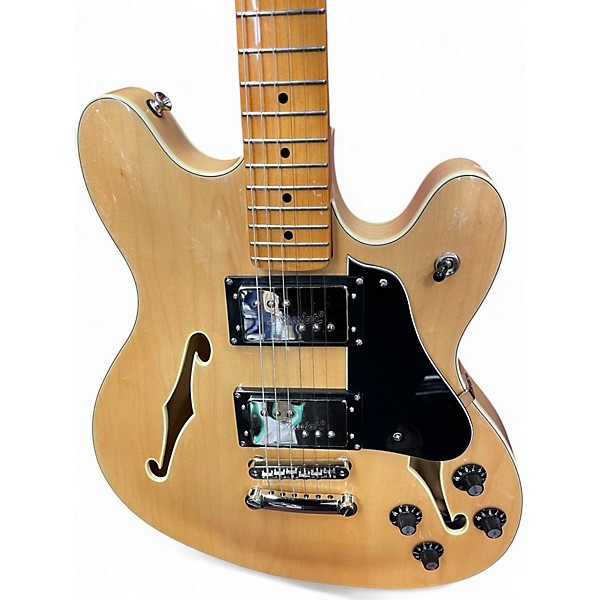 Used Squier Classic Vibe Starcaster Natural Hollow Body Electric Guitar