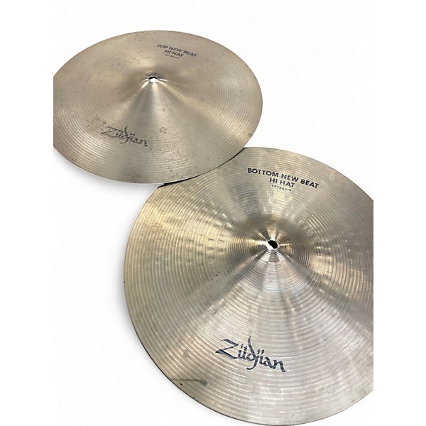 Used Zildjian 14in 1980s A Series New Beat Hi Hats Cymbal