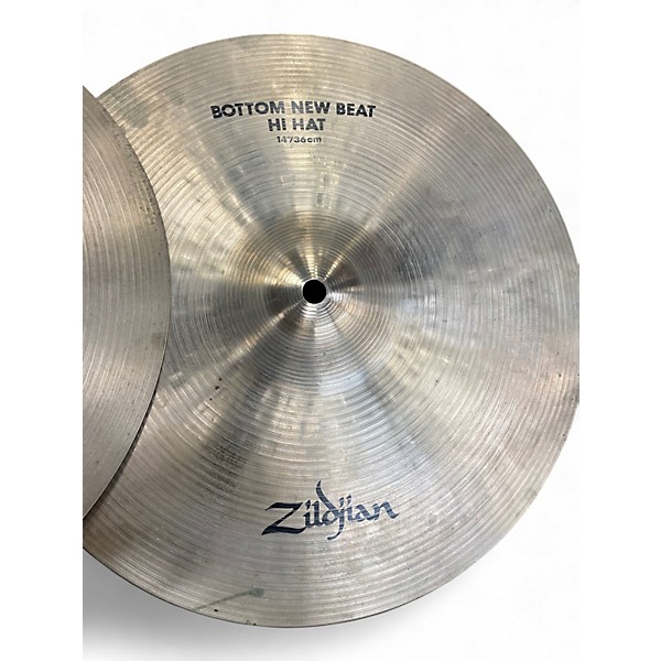 Used Zildjian 14in 1980s A Series New Beat Hi Hats Cymbal