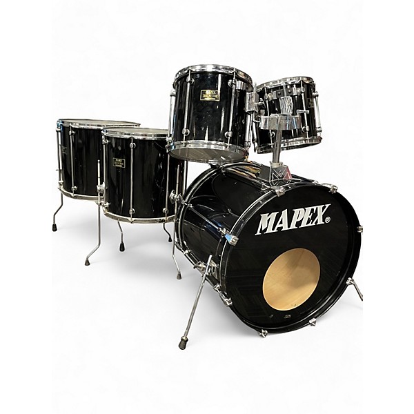 Used Mapex 5 Piece Mars Pro Series Black Drum Kit
