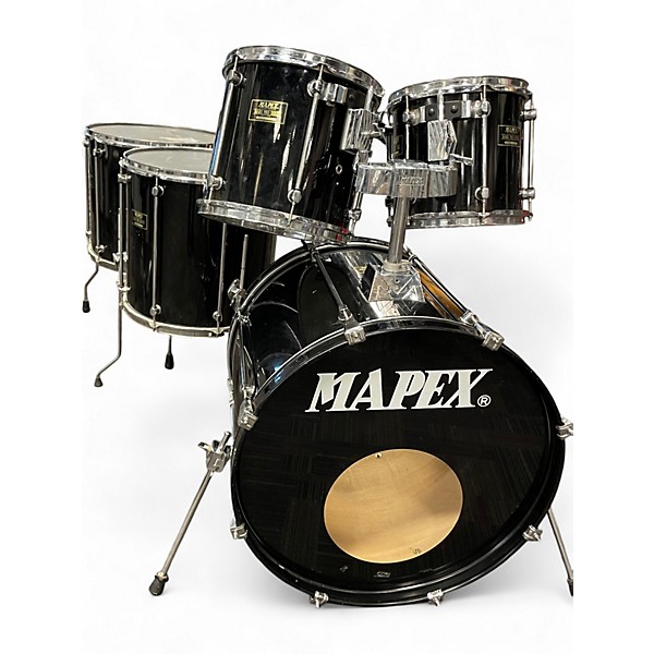 Used Mapex 5 Piece Mars Pro Series Black Drum Kit
