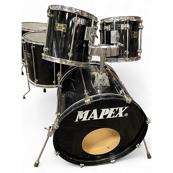 Used Mapex 5 Piece Mars Pro Series Black Drum Kit