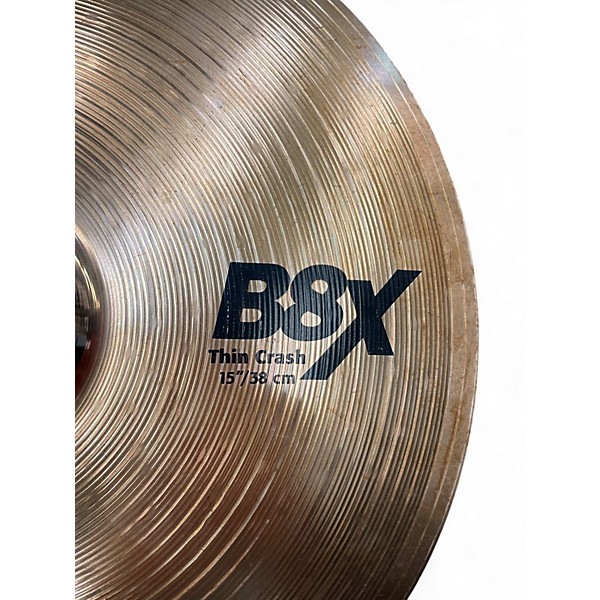 Used SABIAN 15in B8X THIN CRASH Cymbal