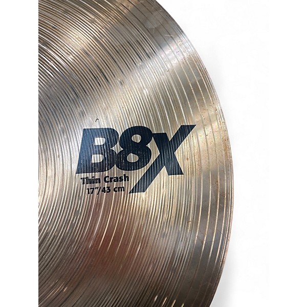 Used SABIAN 17in B8X THIN CRASH Cymbal