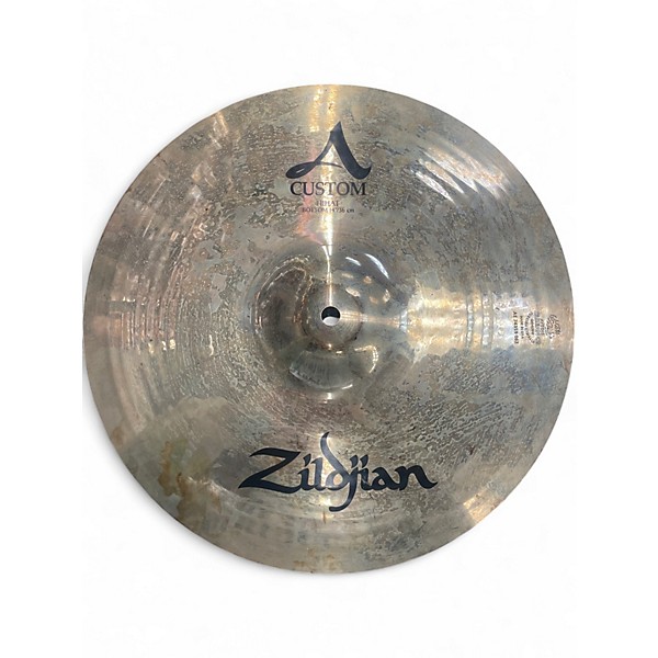 Used Zildjian 14in A Custom Hi Hat Bottom Cymbal