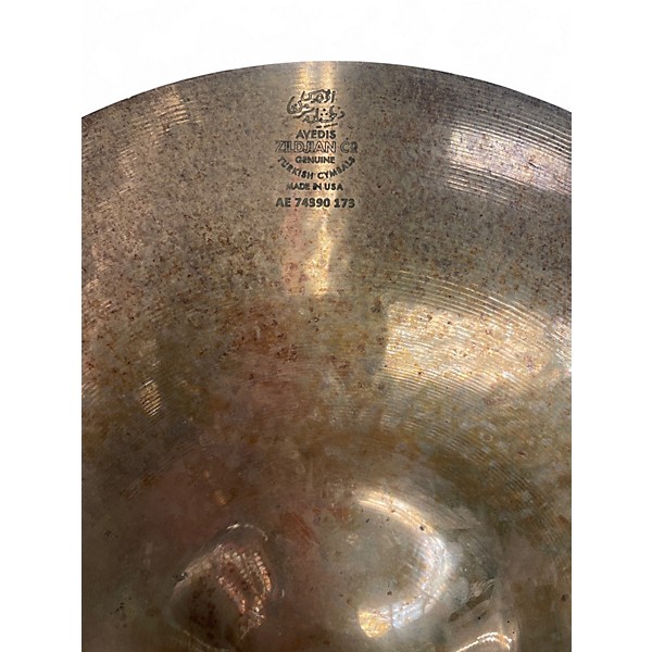 Used Zildjian 14in A Custom Hi Hat Top Cymbal