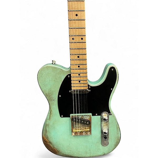Used Miscellaneous Partscaster Mint Green Solid Body Electric Guitar