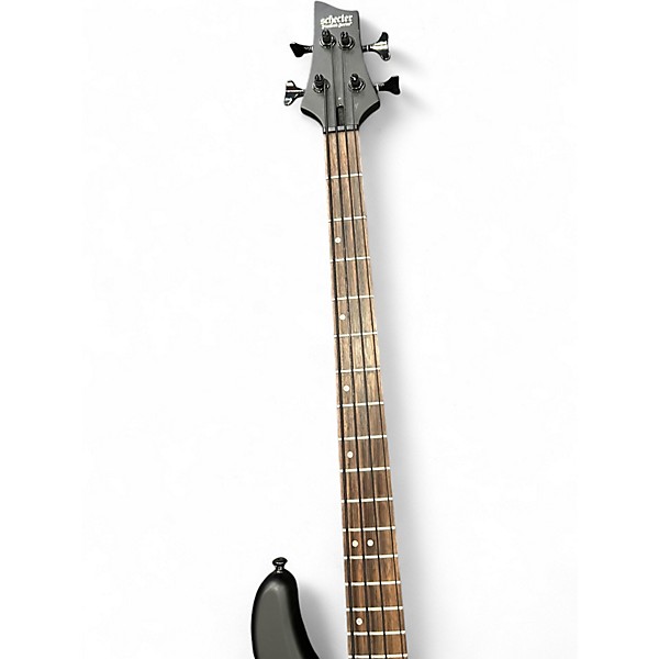 Used Schecter Guitar Research Stiletto Stealth 4 Satin Black Electric Bass Guitar