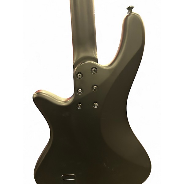 Used Schecter Guitar Research Stiletto Stealth 4 Satin Black Electric Bass Guitar