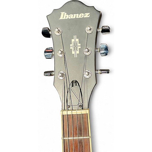 Used Ibanez AS53TKF Artcore Trans Black Hollow Body Electric Guitar